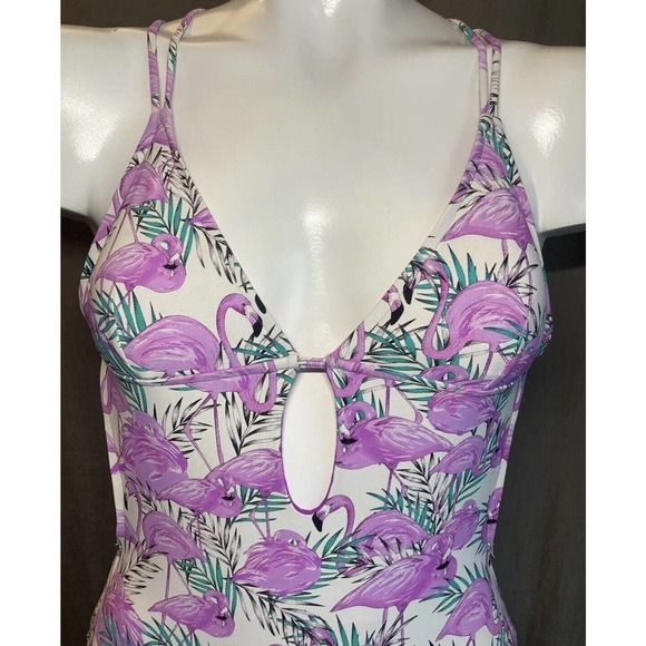 Rip Curl Womens Mai Tai Flamingo Cheeky One-Piece Swimsuit Purple Size X-Small - Picture 16 of 16